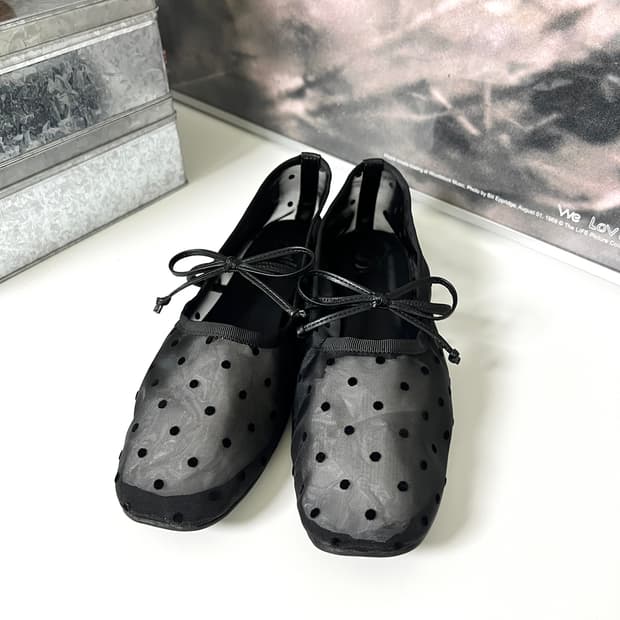 SY UNITED ARROWS-DOT FLAT SHOES 
