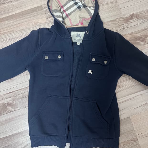 버버리 남색 후드집업 M사이즈