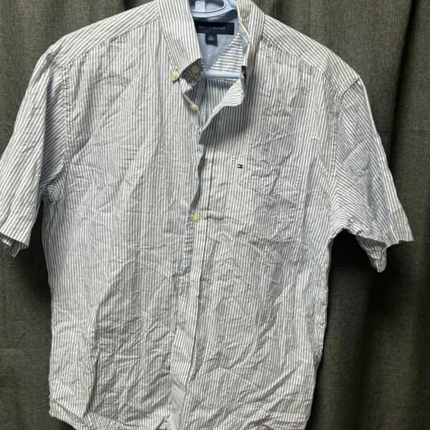 타미힐피거 스트라이프 반팔셔츠 판매합니다