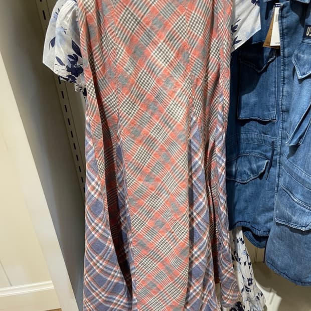 POLO 폴로 랄프로렌 린넨 플레이드 체크 롱 스커트 SIZE 2