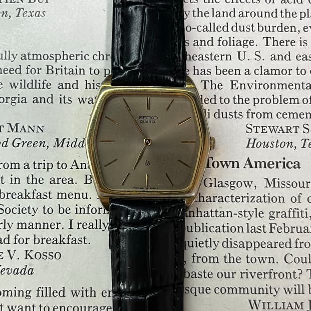 빈티지 세이코 쿼츠 헥사곤 