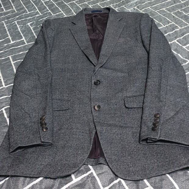 지오지아 울97% 수트핏 블레이저 미디엄그레이 (100)