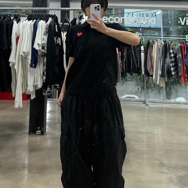 꼼데가르송 플레이 티셔츠