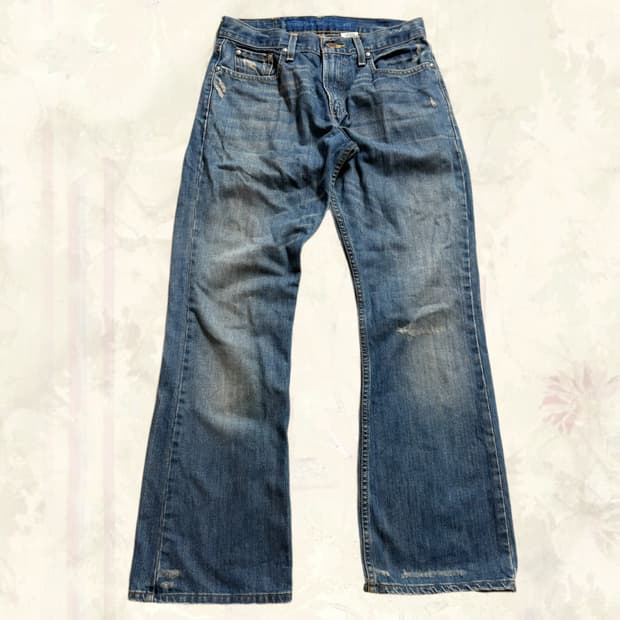 Levi’s 리바이스 데님 527 세미 부츠컷 대장 핀터레스트 팬츠 