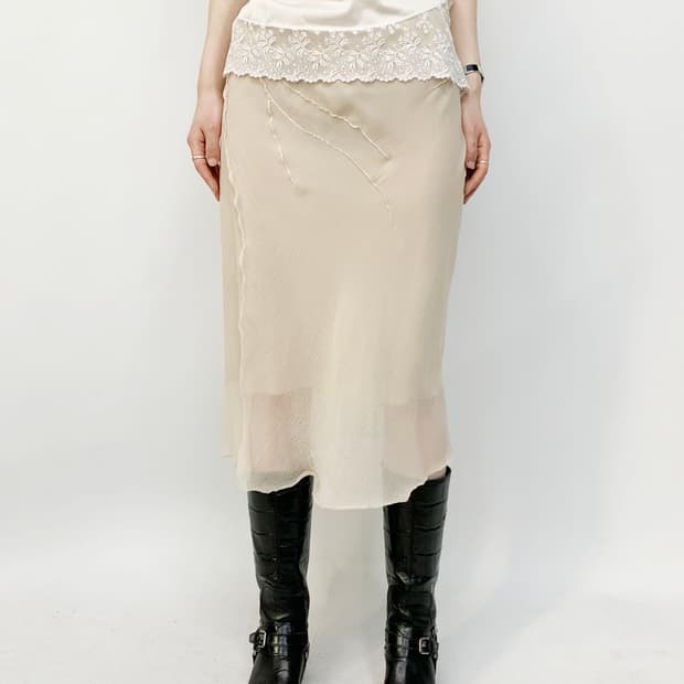 PAOLA FRANI made in italy 실크 스커트