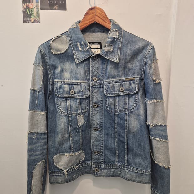 돌체앤가바나 빈티지 워싱 데님 자켓  M