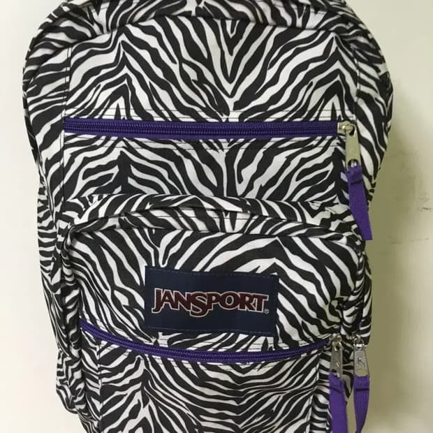 잔스포츠 지브라 패턴 백팩