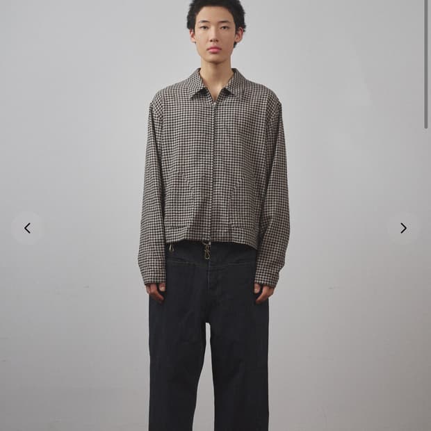 서피스에디션 깅엄 체크자켓 L