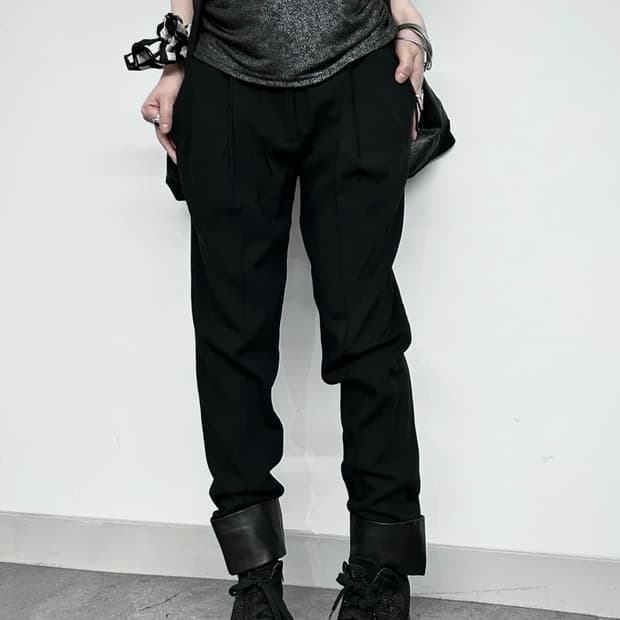 Alexander Wang belt pointed Leatherpants