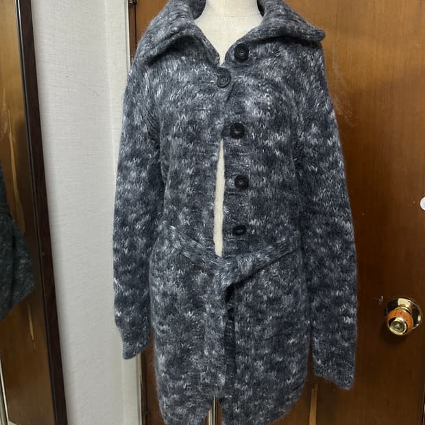 diesel 알파카 벨트 가디건