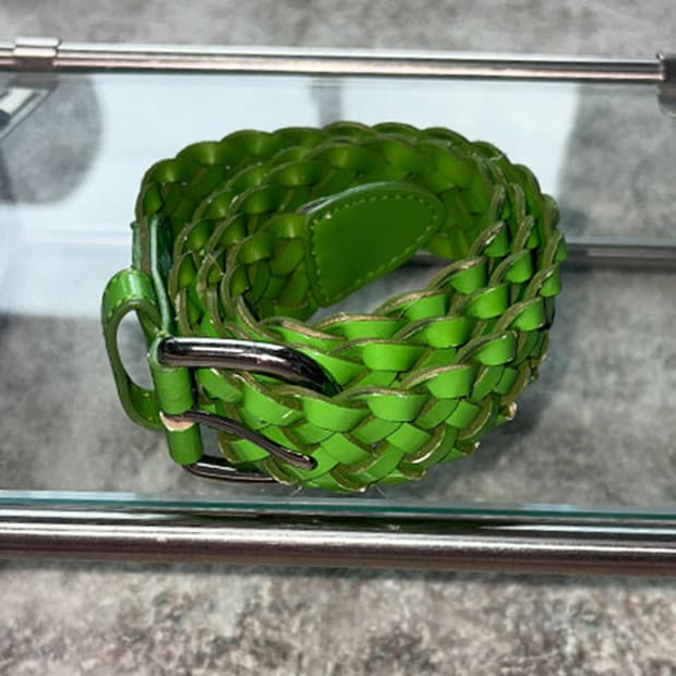 Lime Braided Belt