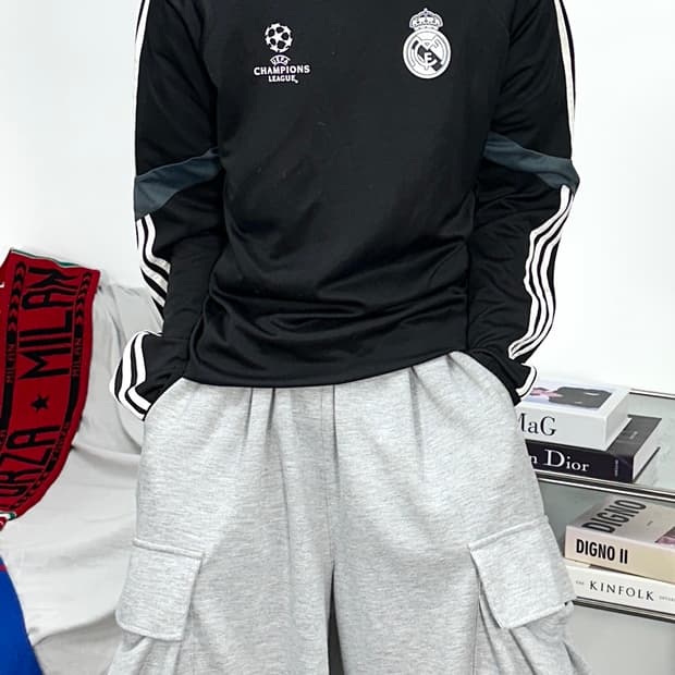 아디다스 14-15 챔피언스리그 레알 마드리드 트레이닝탑 L