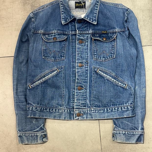 랭글러 made is usa 80s 트러커 데님 자켓