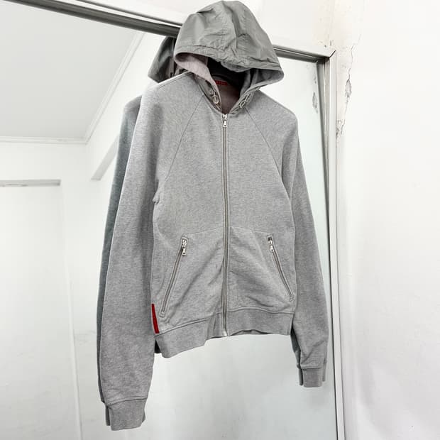 프라다 스포츠 나일론 후드 집업 자켓