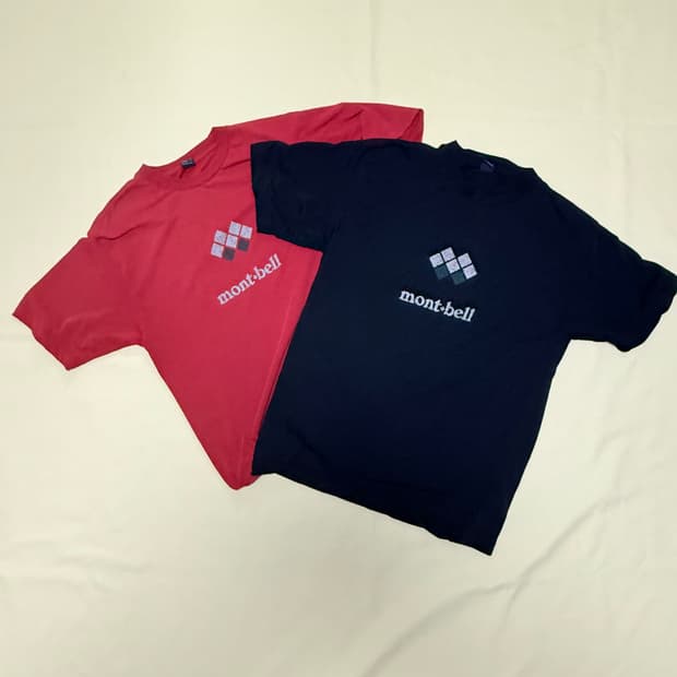 몽벨 빈티지 센터 로고 티셔츠