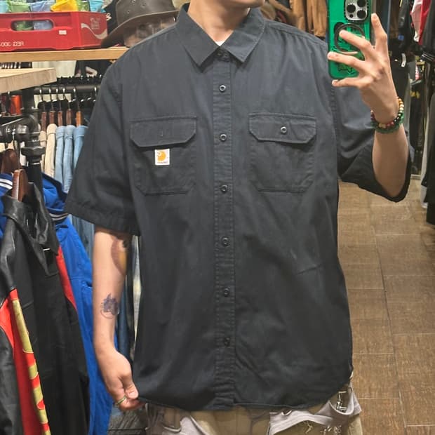 [HI] 칼하트 반팔셔츠 블랙