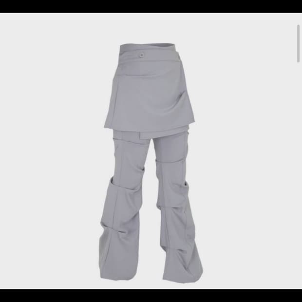 Ojos Wrap over tuck pants