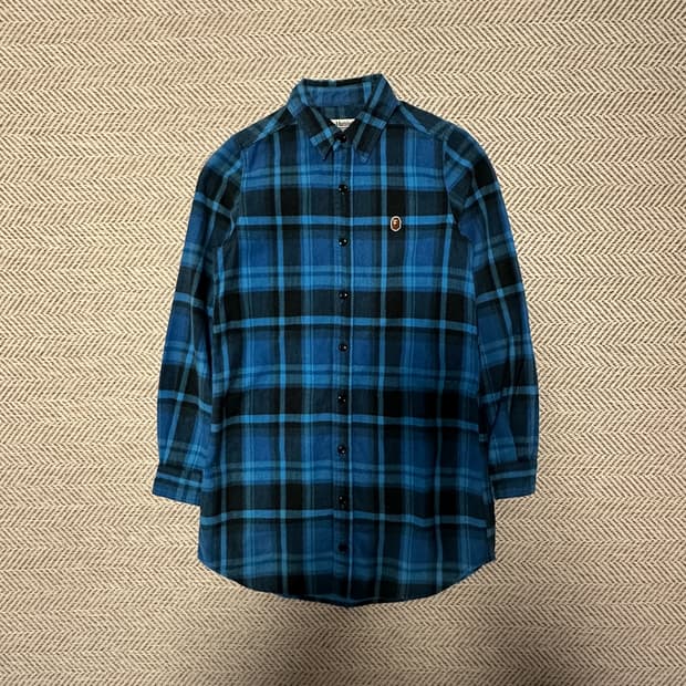 BAPE japan made women cotton long shirt