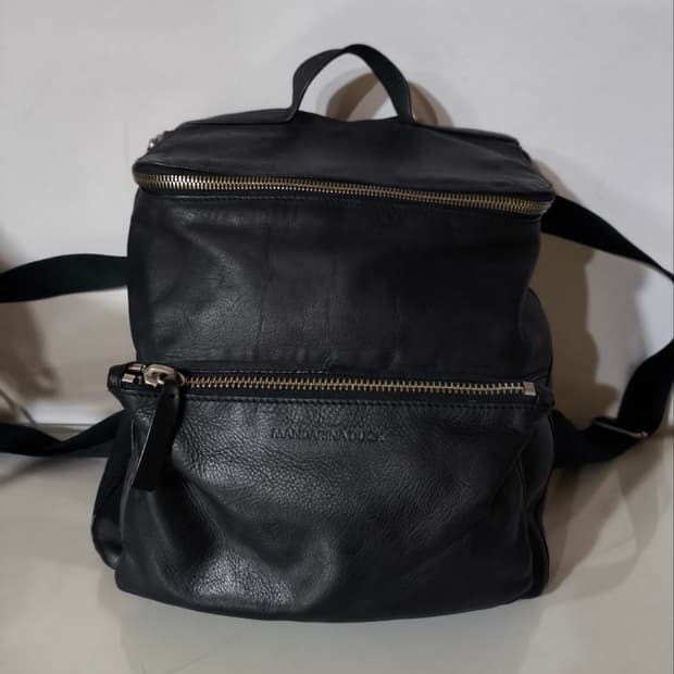 만다리나덕 소가죽 미니 백팩