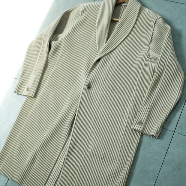 Homme Plisse Beige Coat