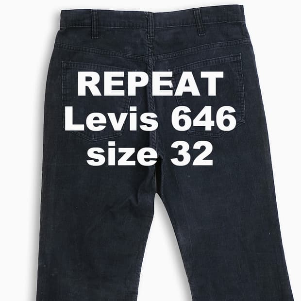 빈티지 리바이스 646 70s USA 32 인치 OR6463304