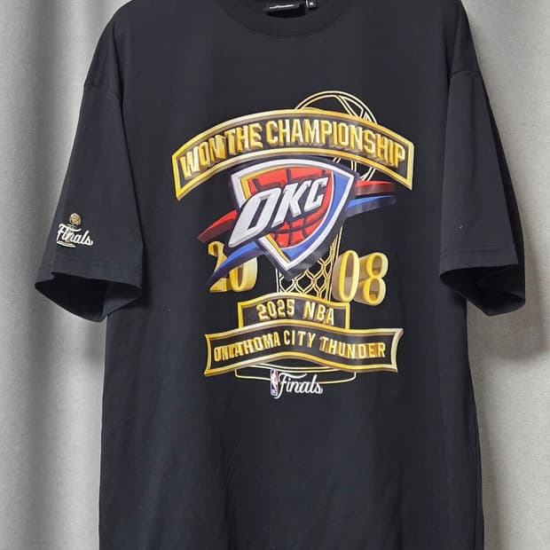 오클라호마 시티 썬더 2025 NBA 파이널스 우승 기념 티셔츠XL