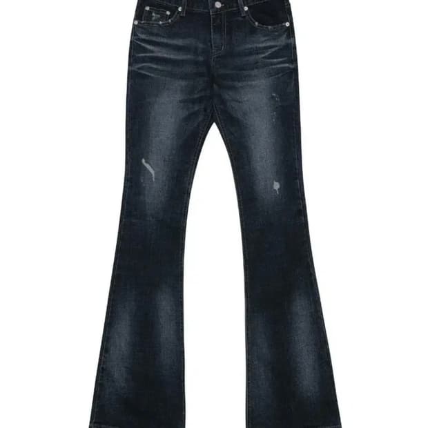 보헤미안서울 보헴서 딥블루 워싱 부츠컷 데님 S