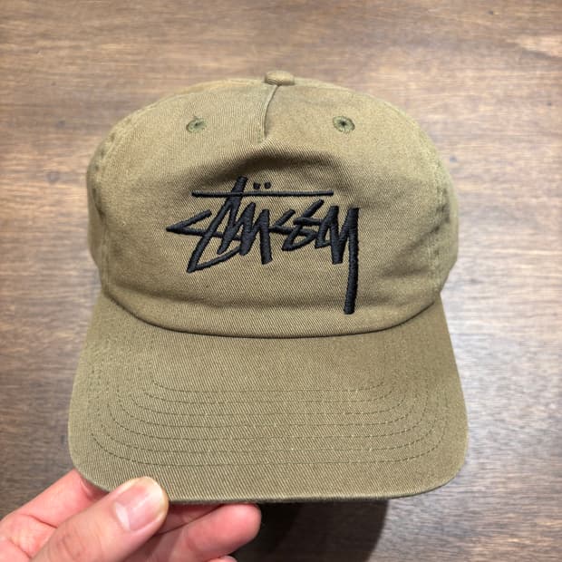 스투시 정품 올리브 볼 캡