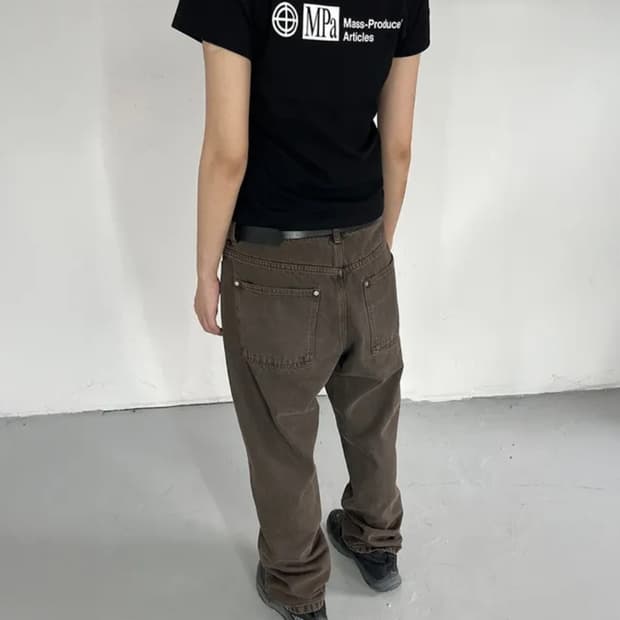 PLASTICPRODUCT 5-POCKET PANTS WOMEN (BRO