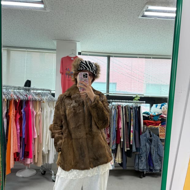 Rabbit fur jacket