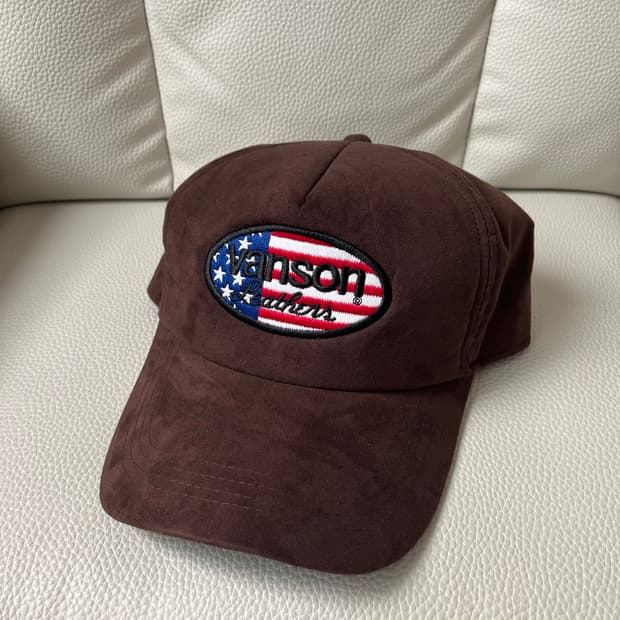 Vanson 스웨이드 성조기 캡