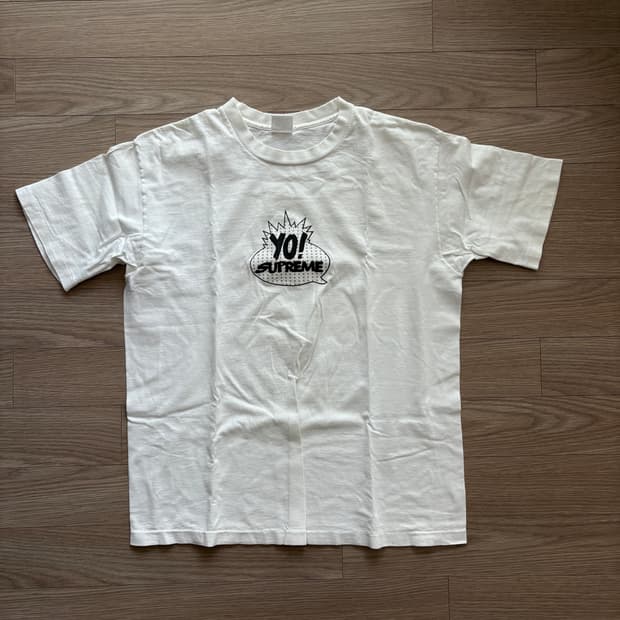 슈프림 98/99 Yo! MTV 패러디 티셔츠 L 빈티지