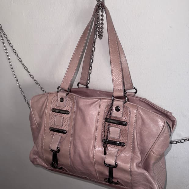 발렌시아가 휘슬 & 키 락 보스턴 토트백