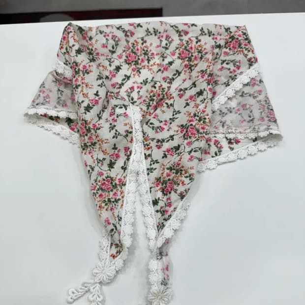 플라워 레이스 렉 스카프