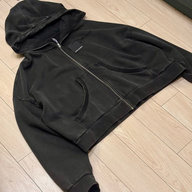 엔타이어 스튜디오 풀집 후드집업 블랙