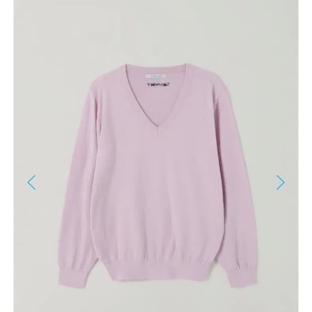 Tannat 타낫 cotton low neck cardigan 핑크