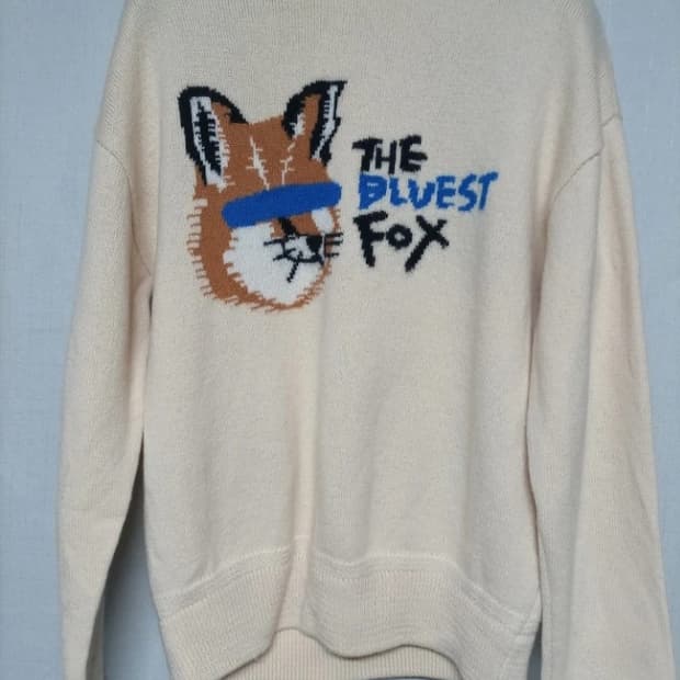 정품 아더에러 x 메종키츠네 콜라보 니트