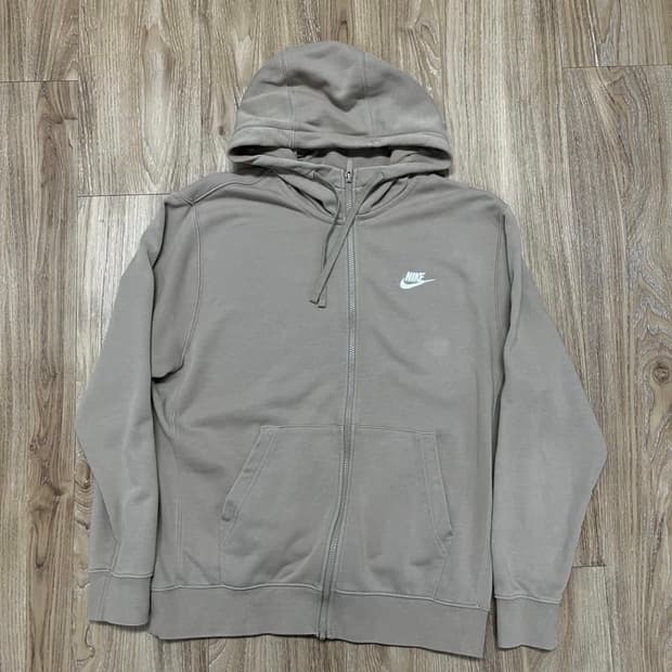 나이키 후드집업 베이지
