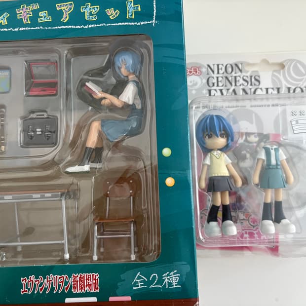 에반게리온 레이 피규어 세트 (자습시간, 핑키스트리트)
