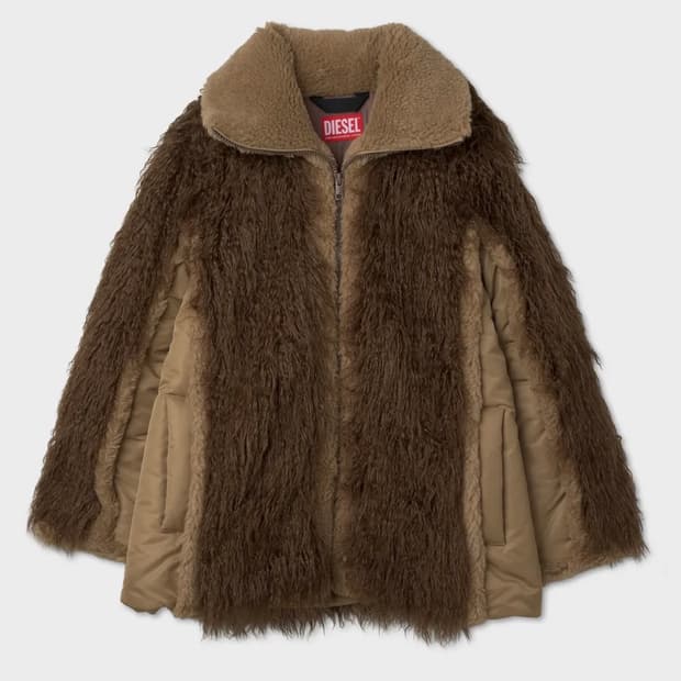 디젤 우먼스 베카 푸퍼 퍼 패딩 코트