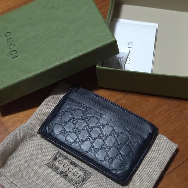 구찌 카드지갑 풀박스