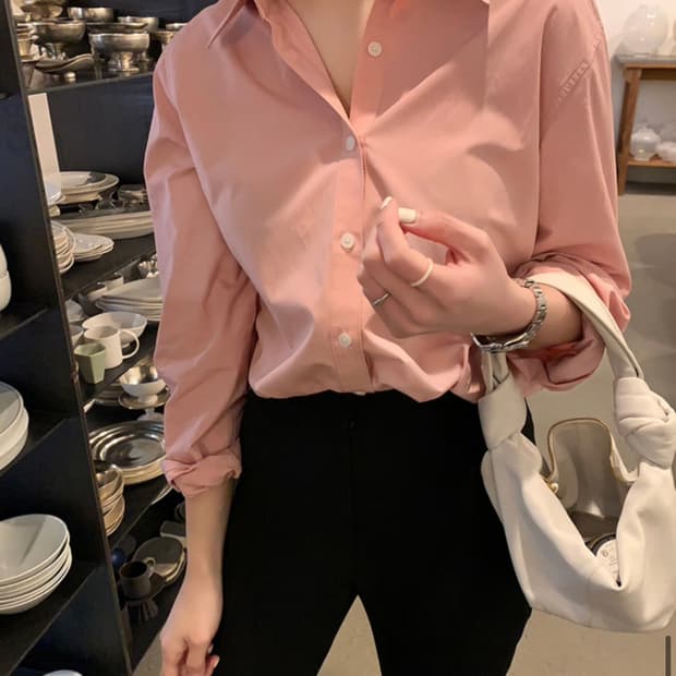 원로그 스탠다드셔츠 핑크