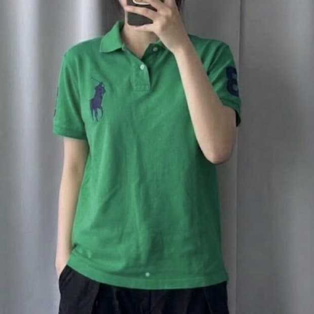 폴로 빅포니 카라 티셔츠 L 하자 존재