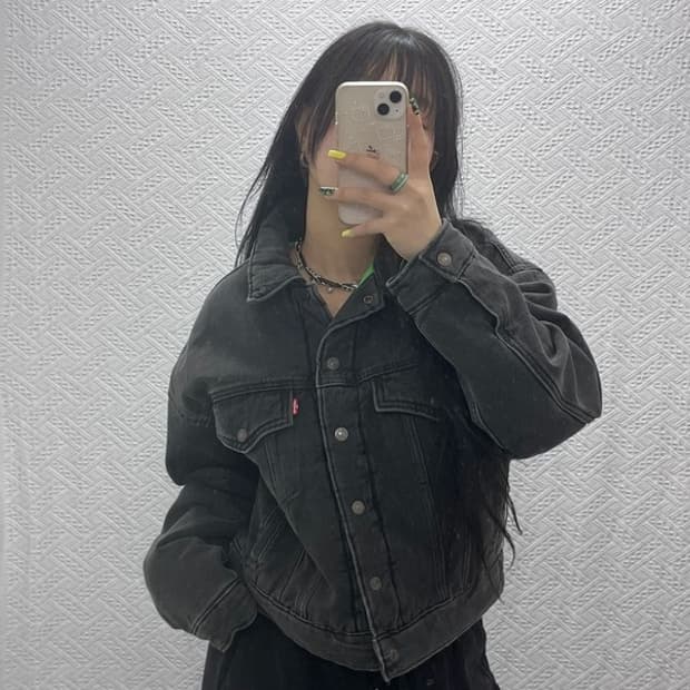 리바이스 올드스쿨 트러커 퀄팅 누빔 데님 워크 자켓 M C07444