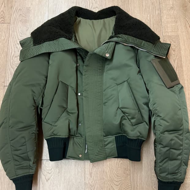 준지 16fw 구스다운크롭패딩