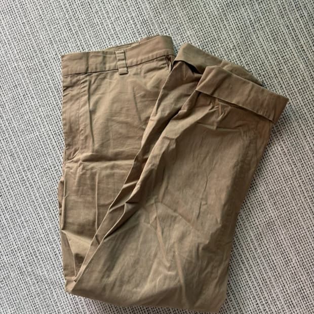 cos 코튼 팬츠 베이지