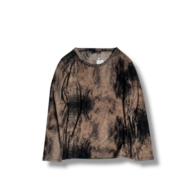 Lorella sgarbi 타이다이 패턴 비즈 롱슬리브 (italy) 