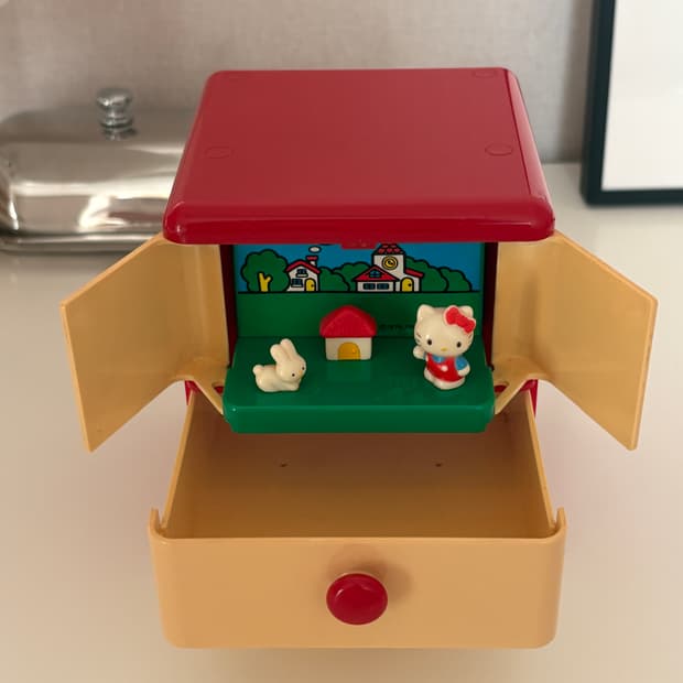 고전 헬로키티 수납함