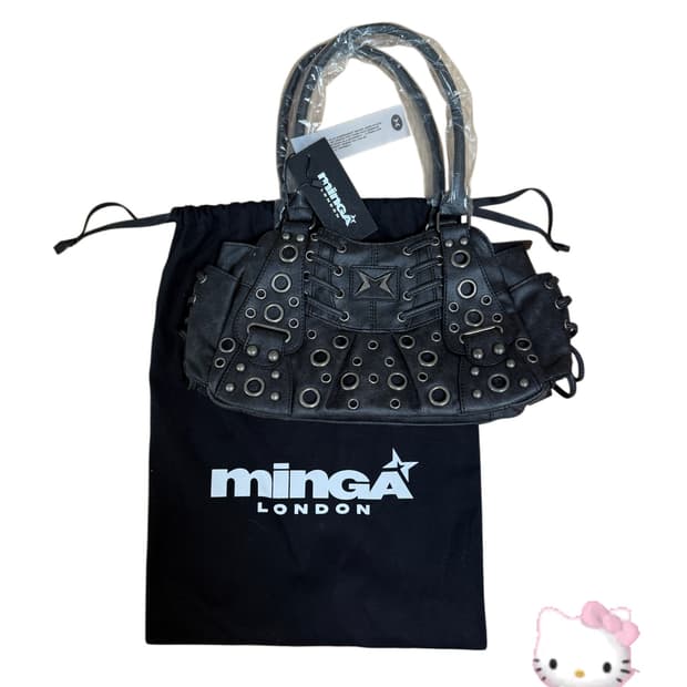mingalondon 밍가런던 리벳 레더 숄더백