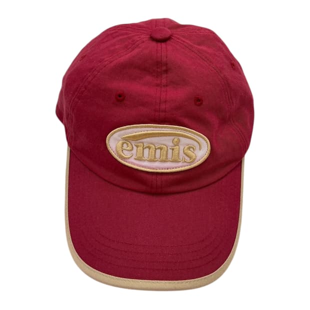 EMIS 이미스 로고 볼캡 버건디 레드